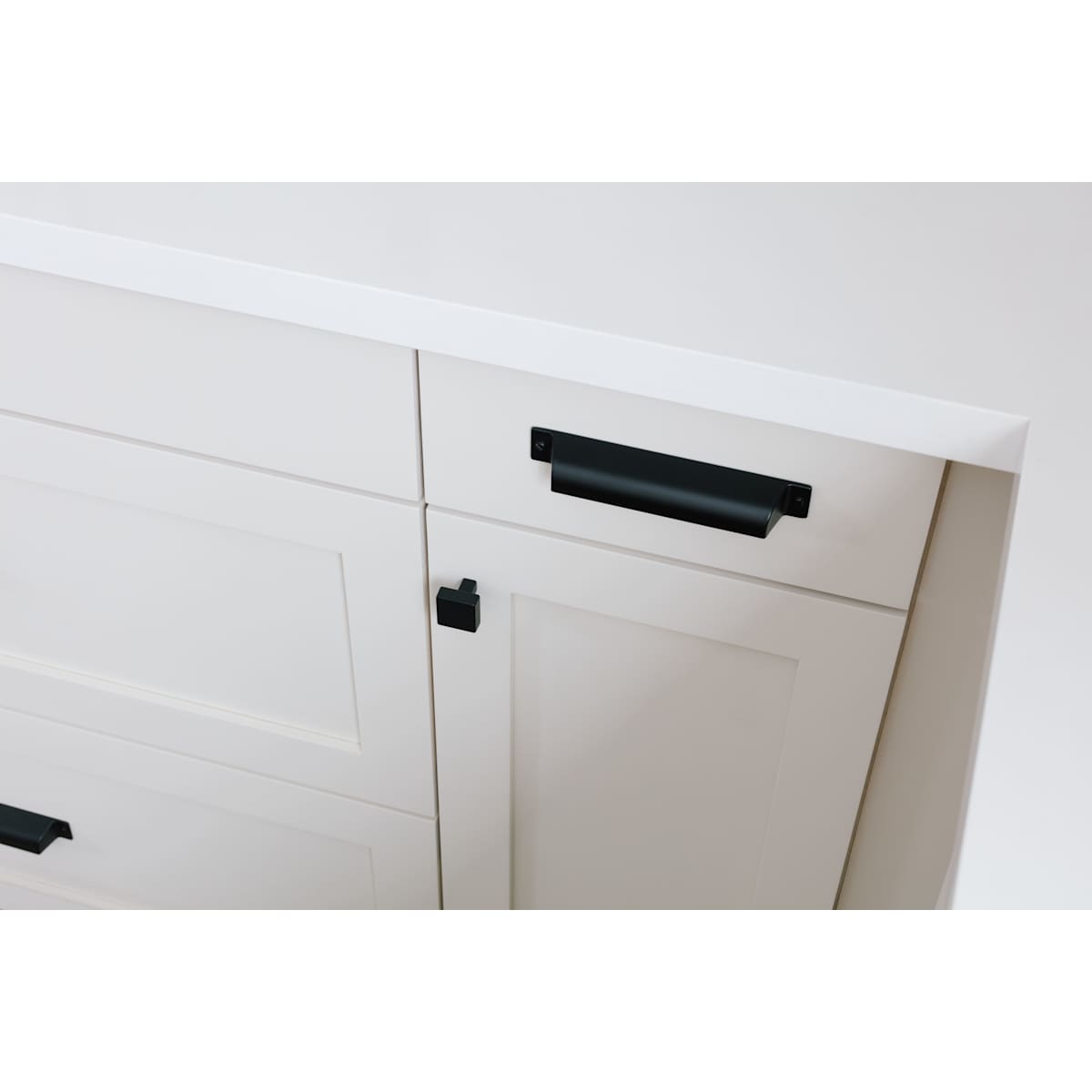 Top Knobs - TK740AG - Channing 1-1/16 Inch Square Cabinet Knob from the Barrington Collection in Ash Gray