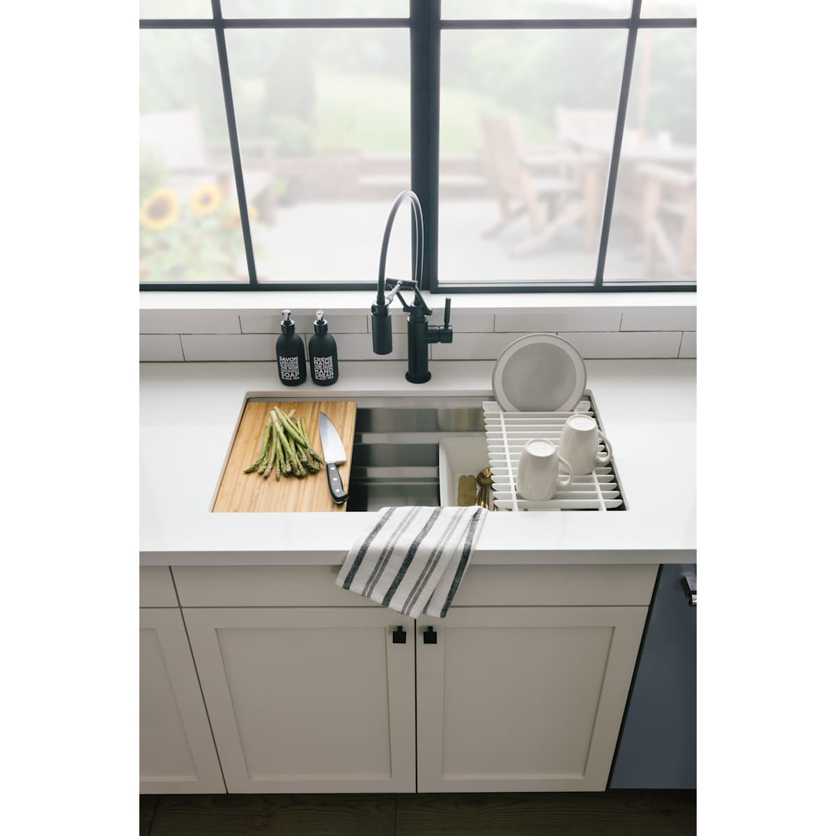 Top Knobs - TK740AG - Channing 1-1/16 Inch Square Cabinet Knob from the Barrington Collection in Ash Gray