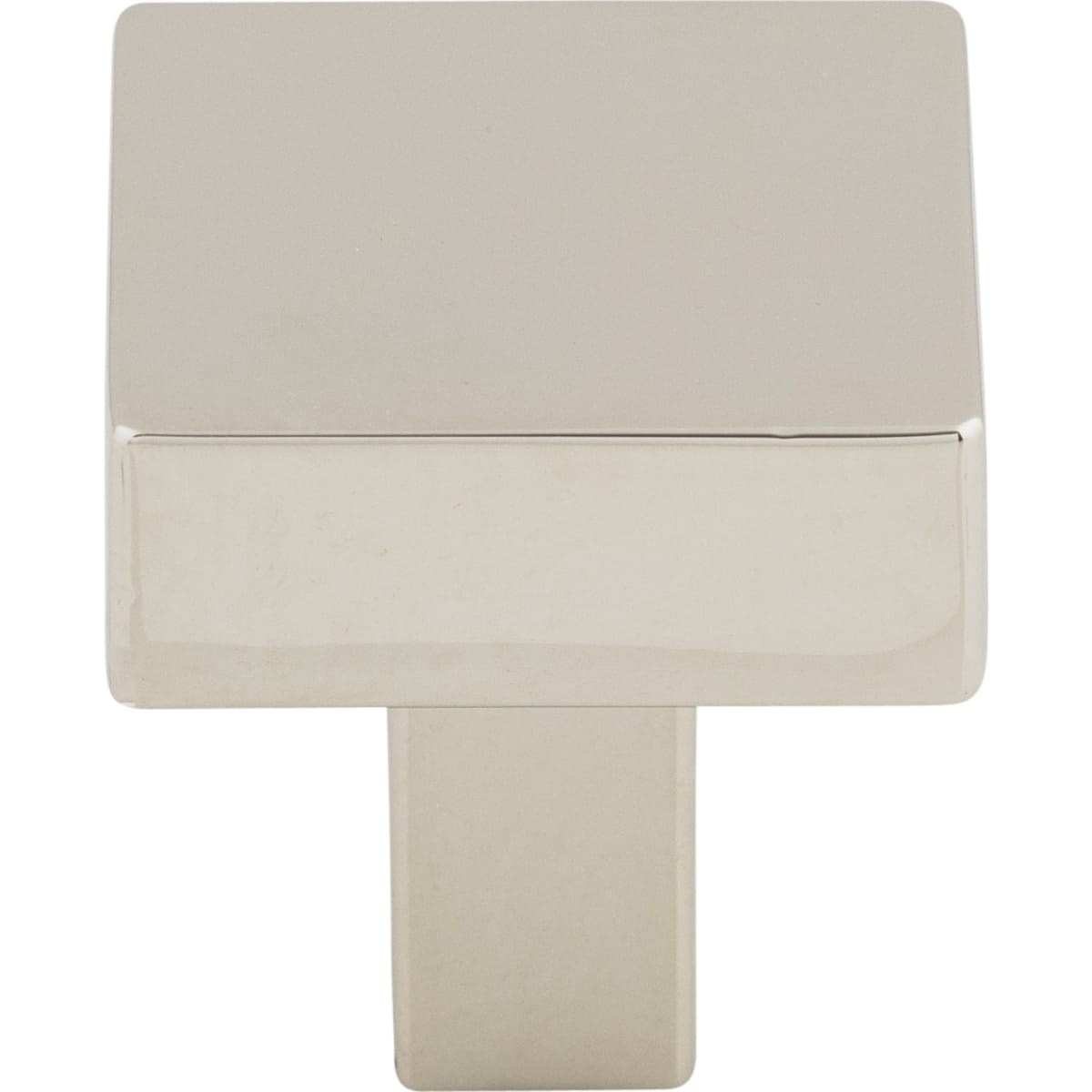 Top Knobs - TK740PN - Channing 1-1/16 Inch Square Cabinet Knob from the Barrington Collection in Polished Nickel