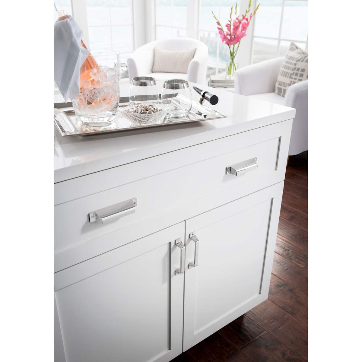 Top Knobs - TK744UM - Channing 5 Inch Center to Center Handle Cabinet Pull from the Barrington Series in Umbrio