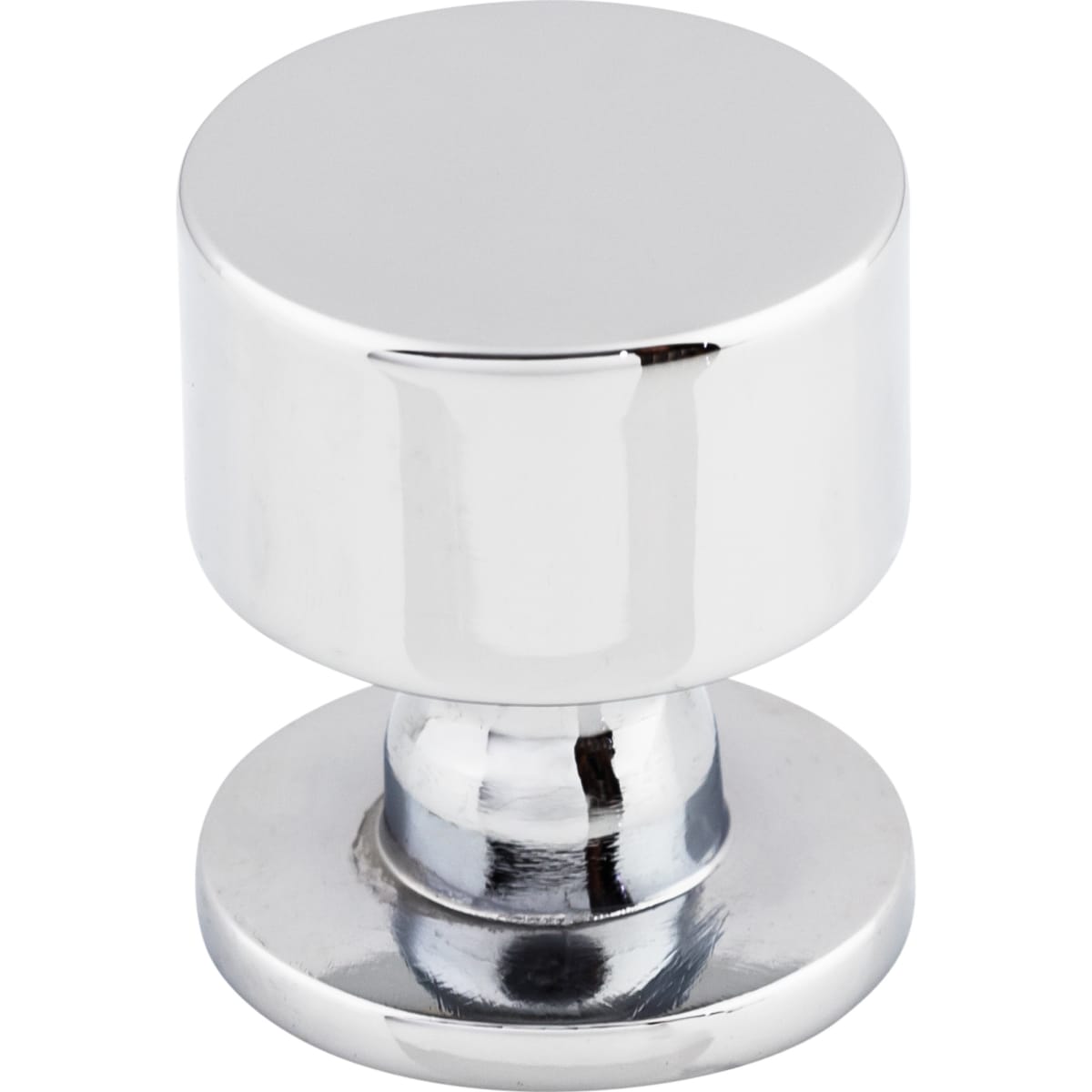 Top Knobs - TK821PC - Lily 1-1/8 Inch Mushroom Cabinet Knob from the Serene Series in Polished Chrome