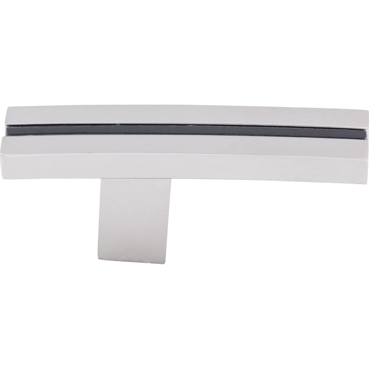 Top Knobs - TK82PC - Inset Rail 2-5/8 Inch Long Designer Cabinet Knob from the Sanctuary Collection in Polished Chrome