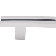 Top Knobs - TK82PC - Inset Rail 2-5/8 Inch Long Designer Cabinet Knob from the Sanctuary Collection in Polished Chrome