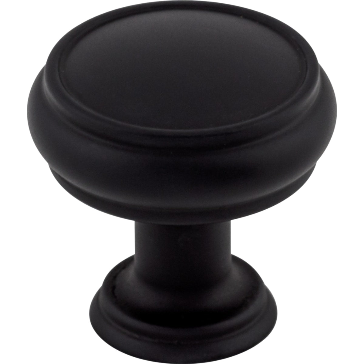 Top Knobs - TK831BLK - Eden 1-3/16 Inch Mushroom Cabinet Knob in Flat Black