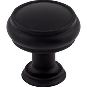 Top Knobs - TK831BLK - Eden 1-3/16 Inch Mushroom Cabinet Knob in Flat Black