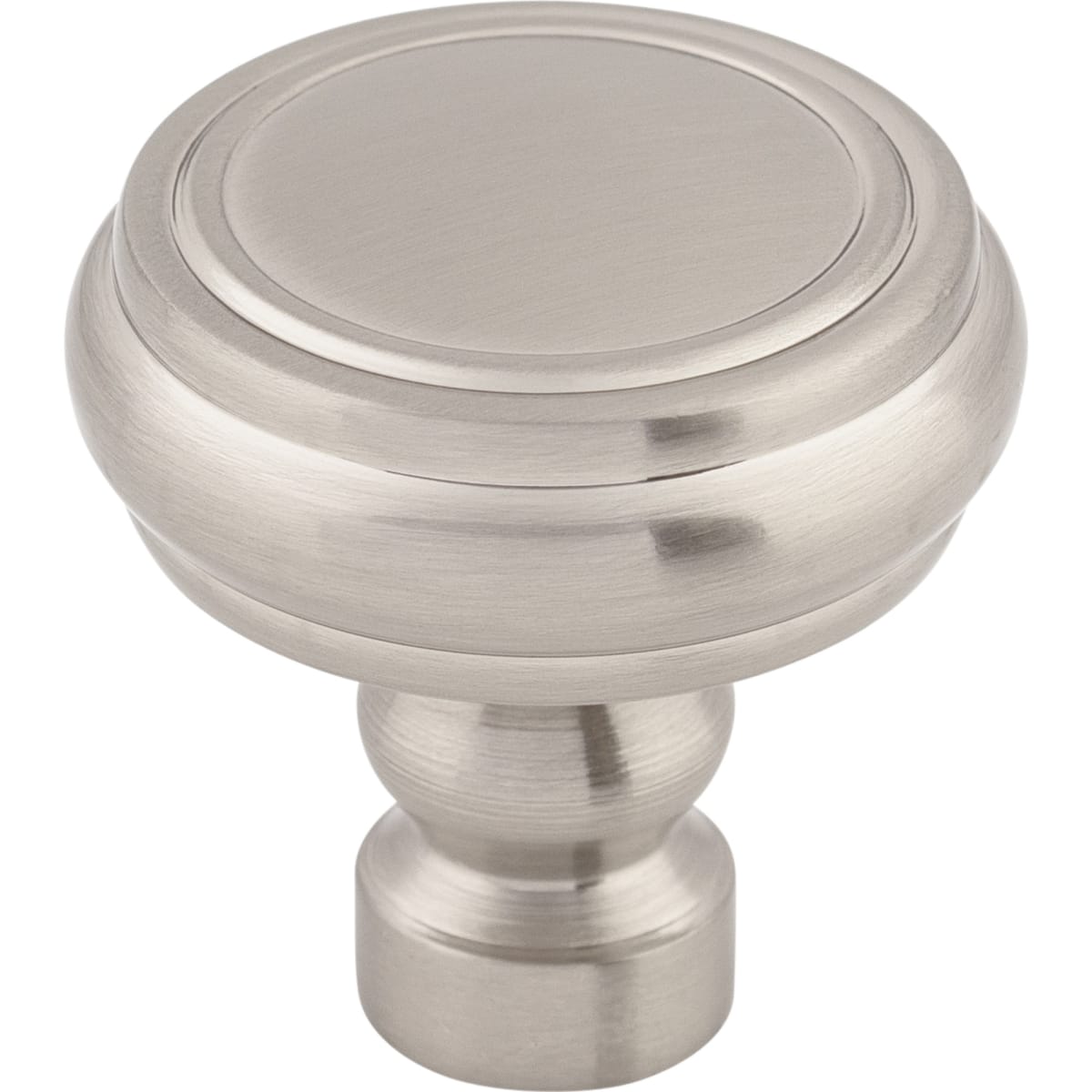 Top Knobs - TK880BSN - Brixton 1-1/4 Inch Mushroom Cabinet Knob from the Devon Collection in Brushed Satin Nickel