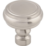 Top Knobs - TK880BSN - Brixton 1-1/4 Inch Mushroom Cabinet Knob from the Devon Collection in Brushed Satin Nickel