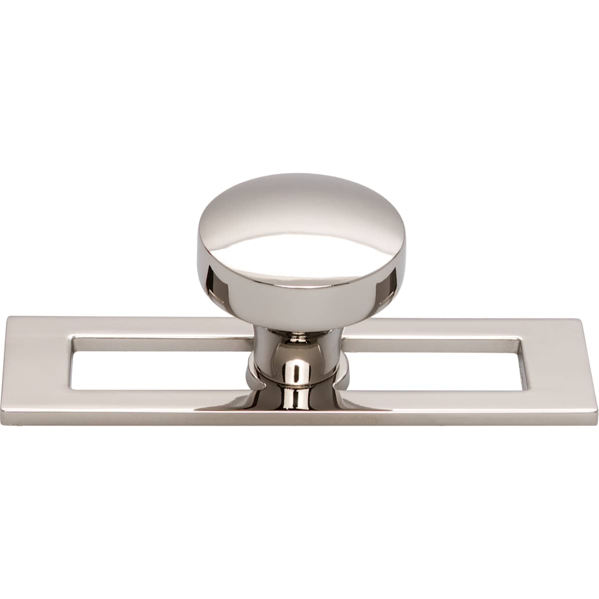 Top Knobs - TK902PN - Kinney 1-1/2 Inch Mushroom Cabinet Knob from the Lynwood Collection in Polished Nickel