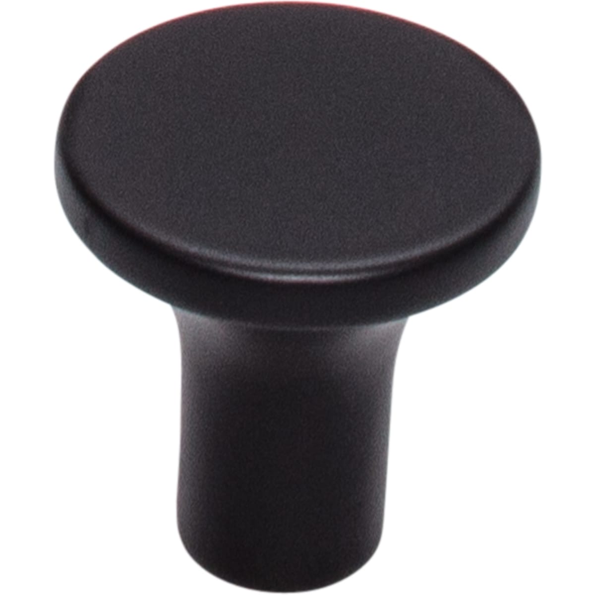 Top Knobs - TK911BLK - Marion 1 Inch Mushroom Cabinet Knob from the Lynwood Collection in Flat Black