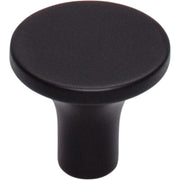 Top Knobs - TK912BLK - Marion 1-1/8 Inch Mushroom Cabinet Knob from the Lynwood Collection in Flat Black