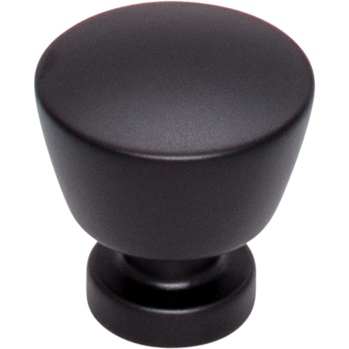 Top Knobs - TK960BLK - Allendale 1-1/8 Inch Mushroom Cabinet Knob from the Lynwood Collection in Flat Black