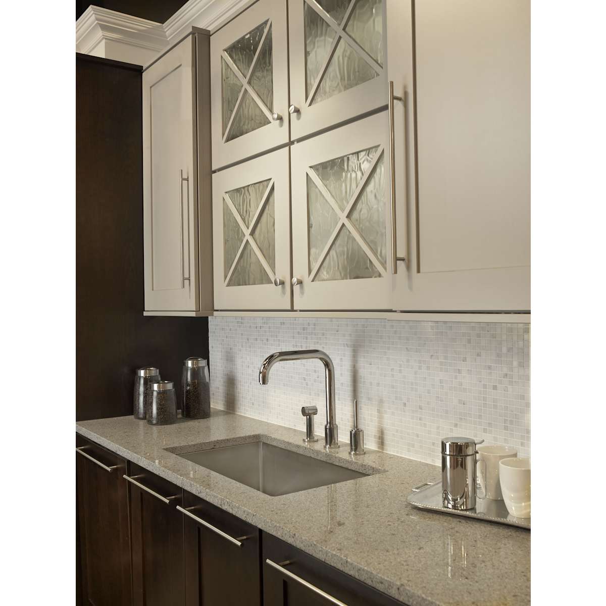 Top Knobs - M371 - Cone 1-1/16 Inch Conical Cabinet Knob from the Nouveau Collection in Brushed Satin Nickel