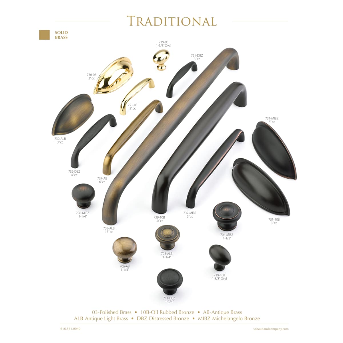 Schaub and Company - 706-DBZ-25PACK - 2 Pack5 - Traditional Designs 1-1/4" Smooth Round Mushroom Solid Brass Cabinet Knobs in Distressed Bronze