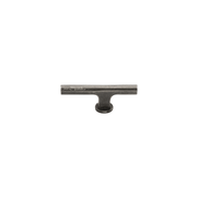 Ashley Norton - WM.334 - Rustic Industrial 3 1/2" Solid Bronze Gallery Offset "T" Bar Cabinet Pull Cabinet Knob in White Medium
